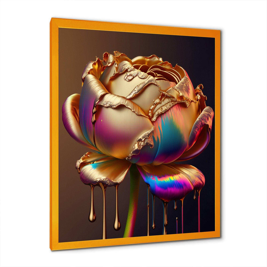 Rainbow Peony Liquid Gold Drips Hyper II