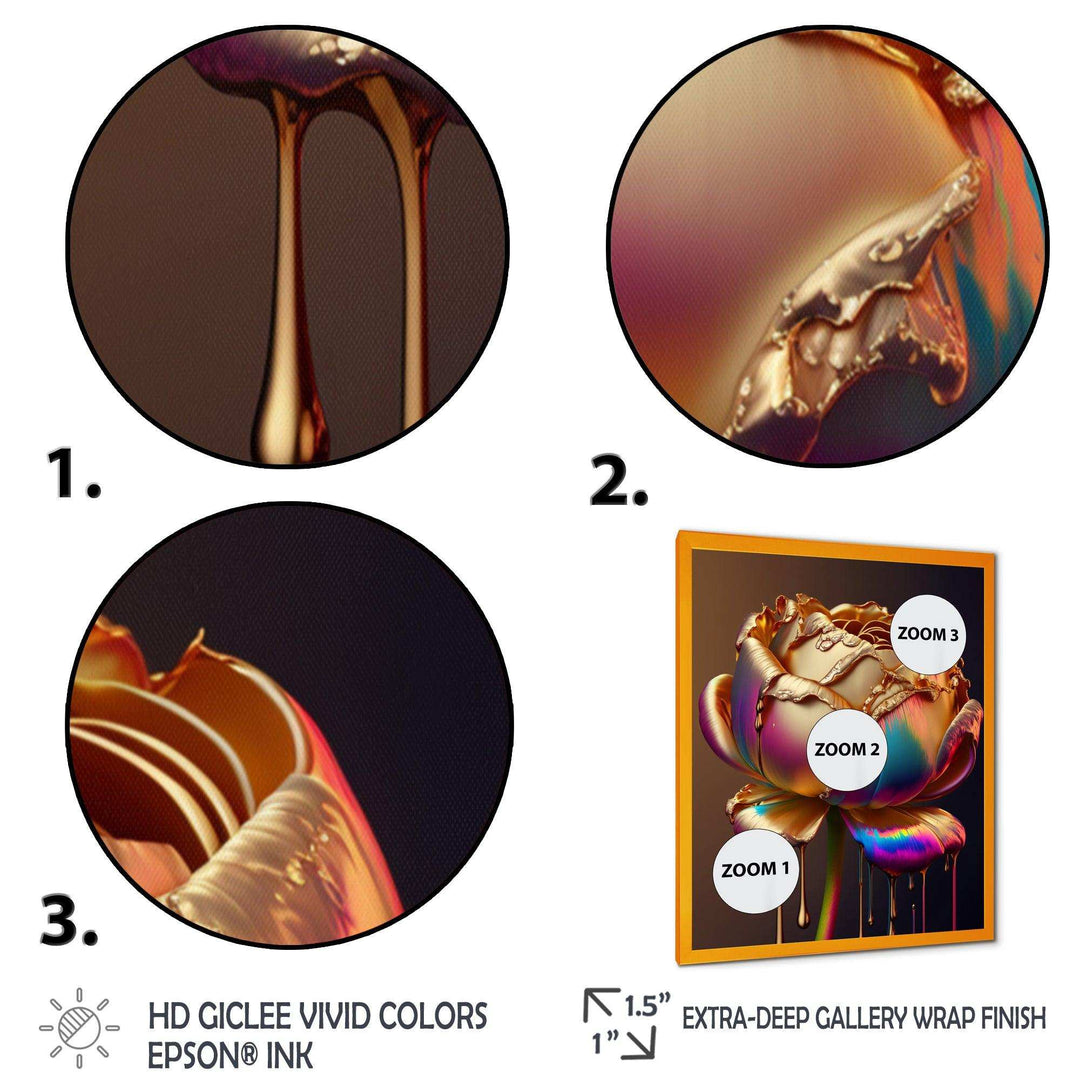 Rainbow Peony Liquid Gold Drips Hyper II