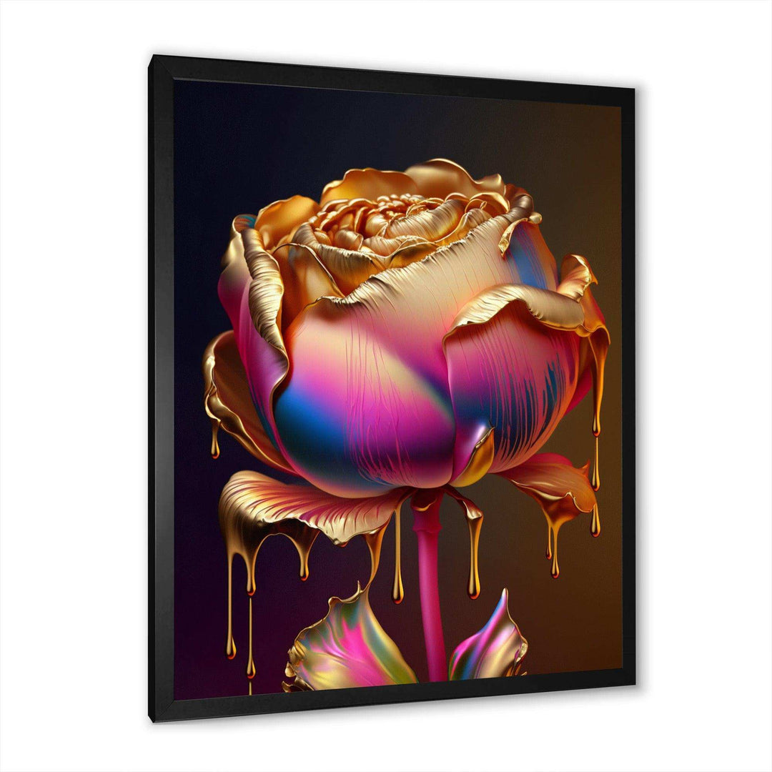 Rainbow Peony Liquid Gold Drips Hyper III