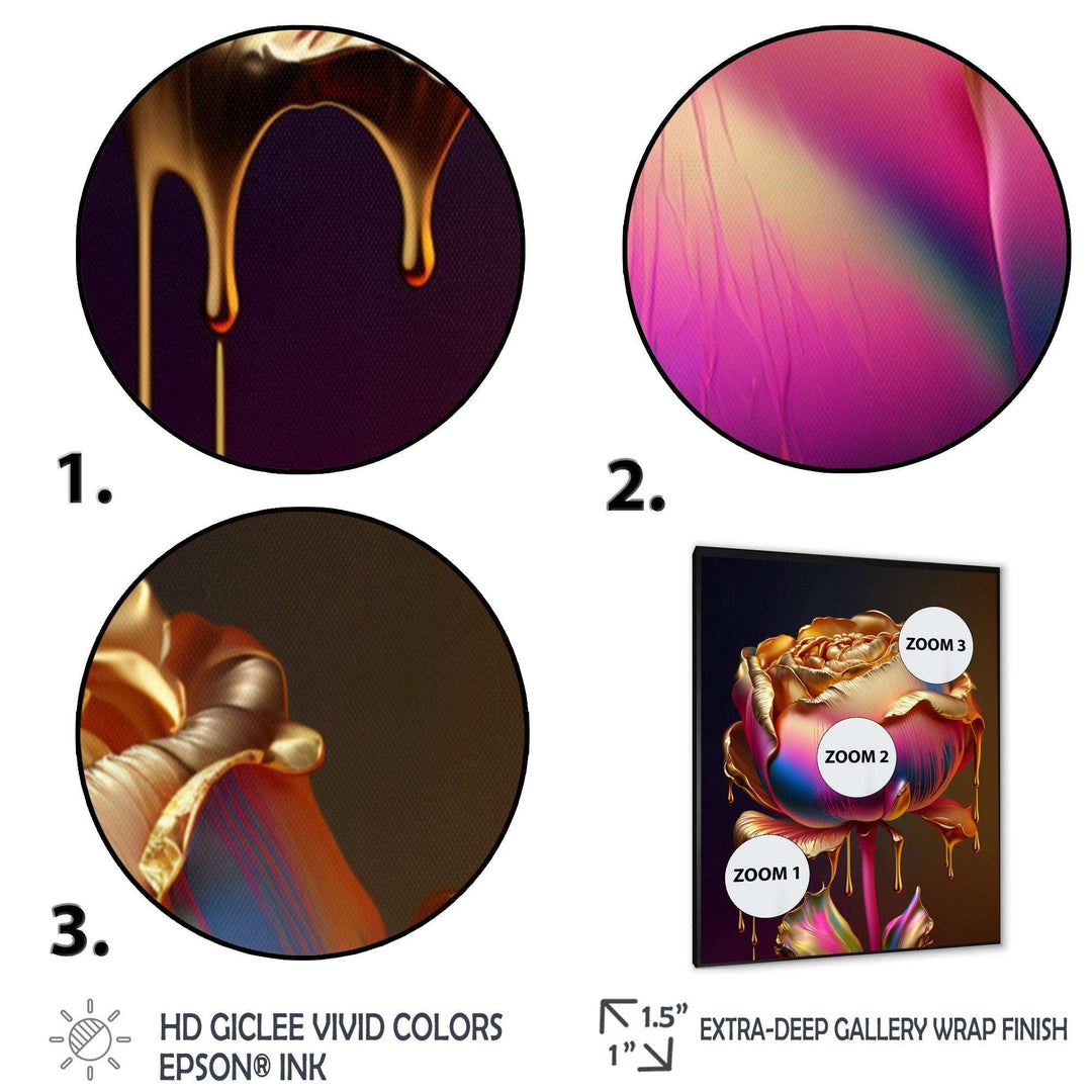 Rainbow Peony Liquid Gold Drips Hyper III