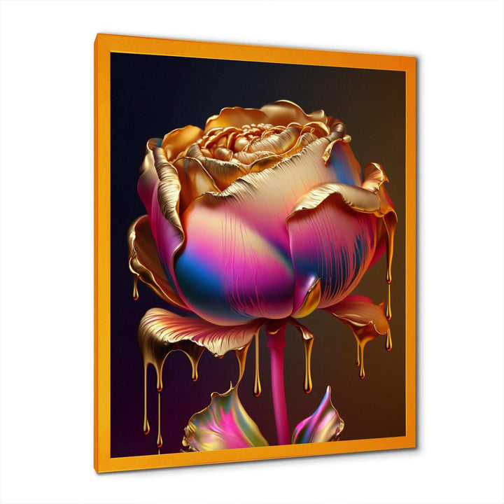 Rainbow Peony Liquid Gold Drips Hyper III