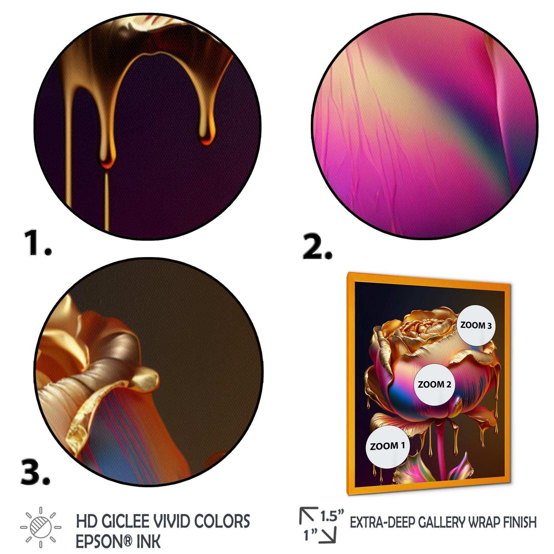 Rainbow Peony Liquid Gold Drips Hyper III