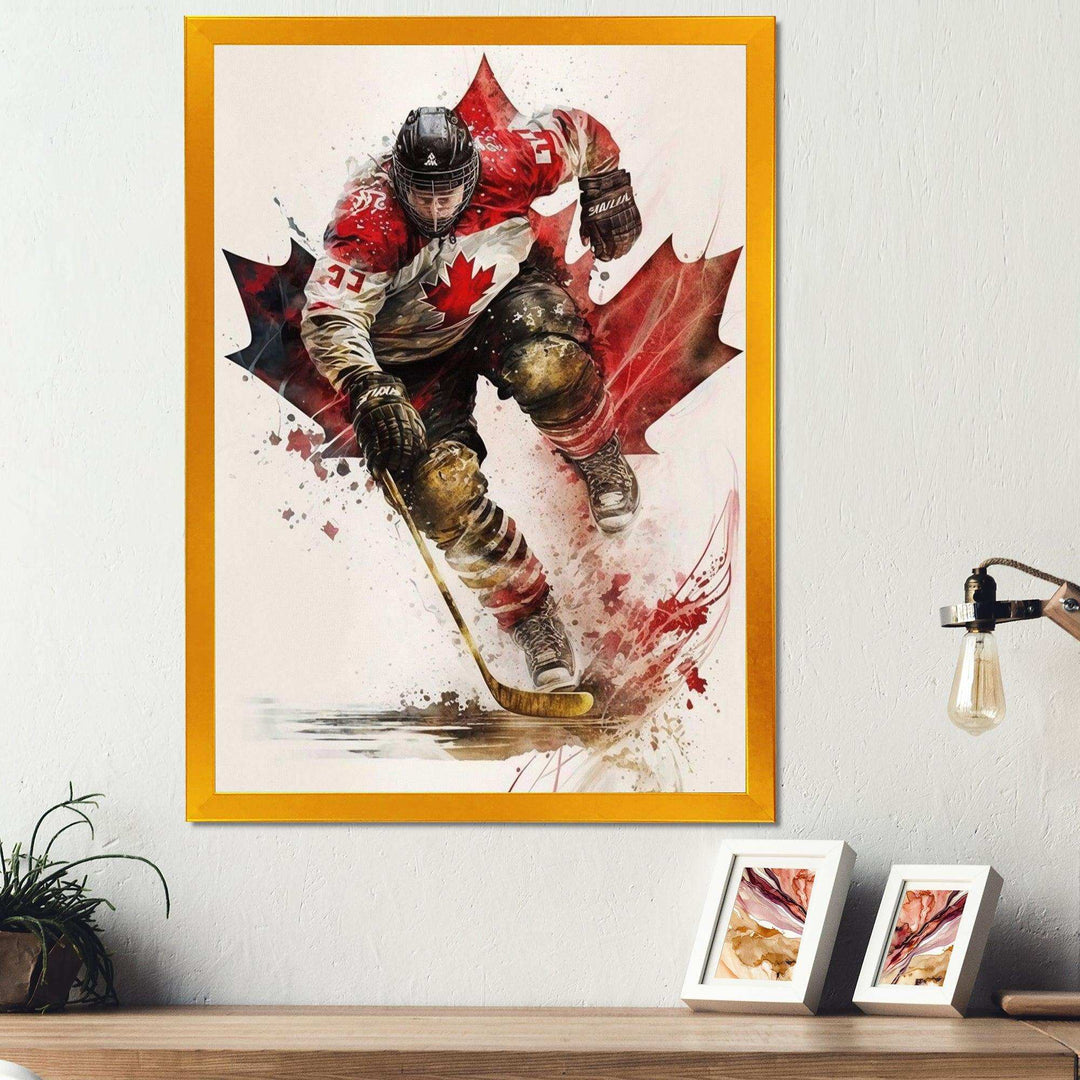 Canadian Hockey Player In Action II