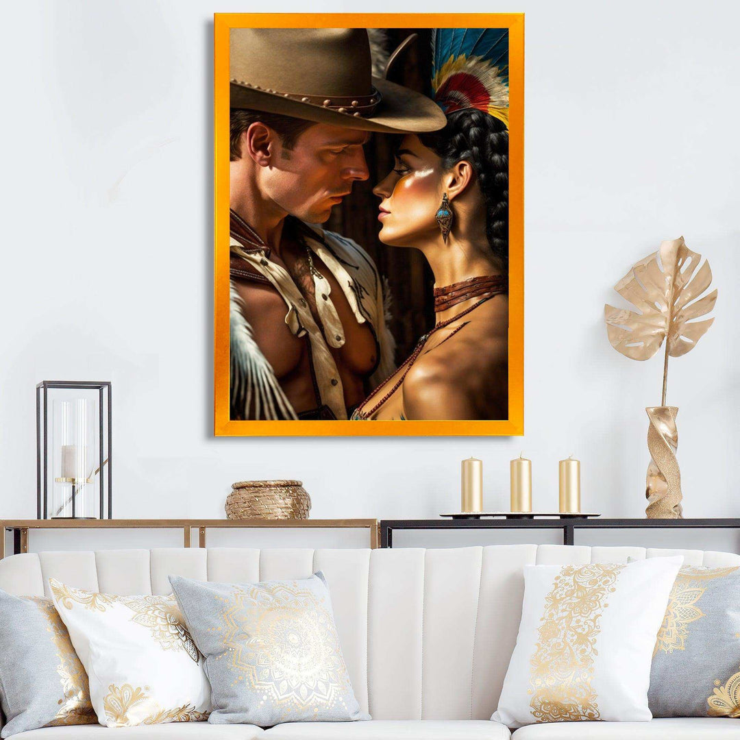 Cowboy And An Indian Woman In Love III