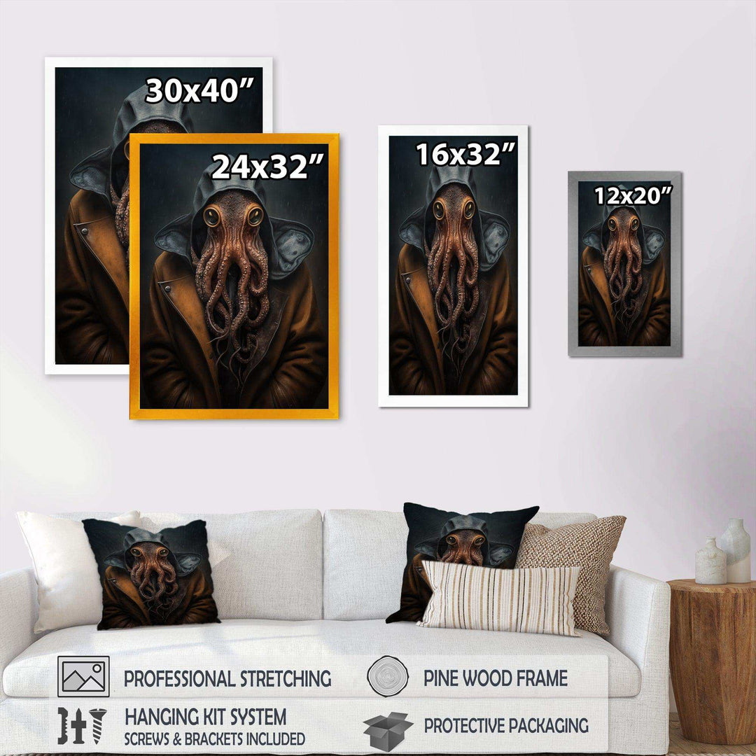 Anthropomorphic Of Octopus Portrait V