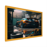 720 In Underground Garage Framed Print Vibrant Gold - 1.5"Width