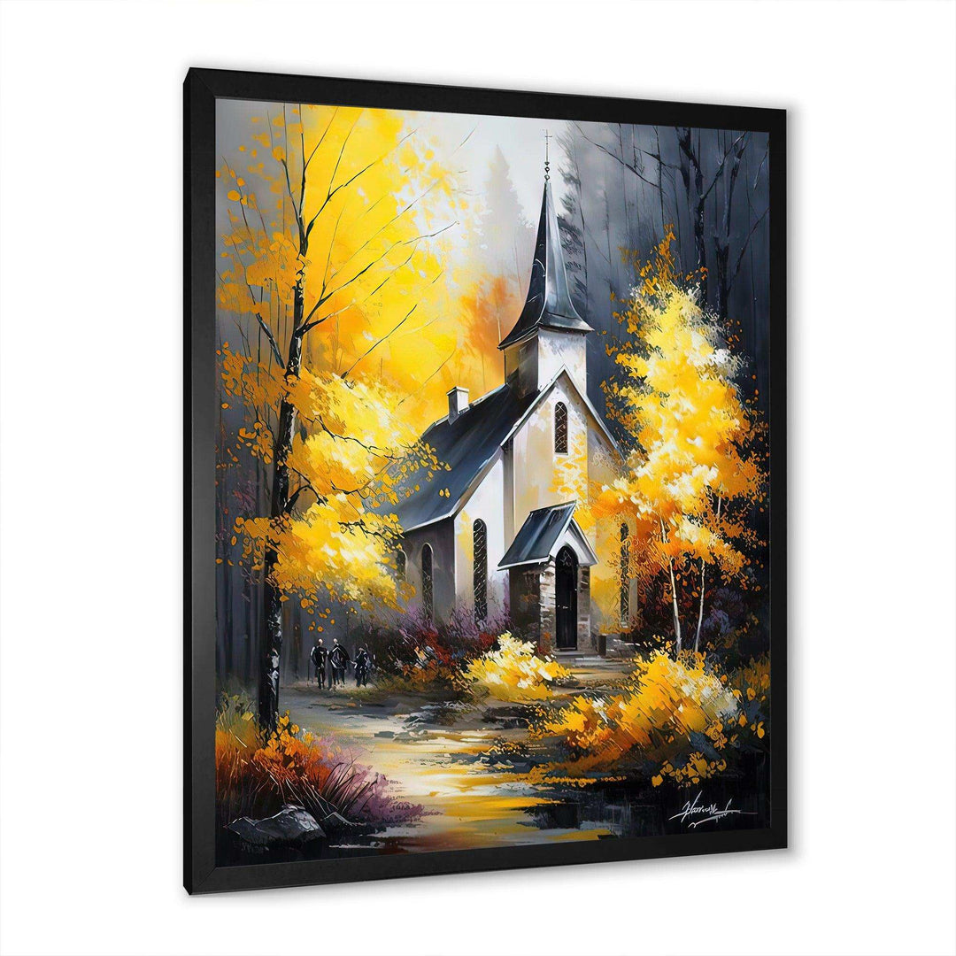 Church In Forest In Autumn I