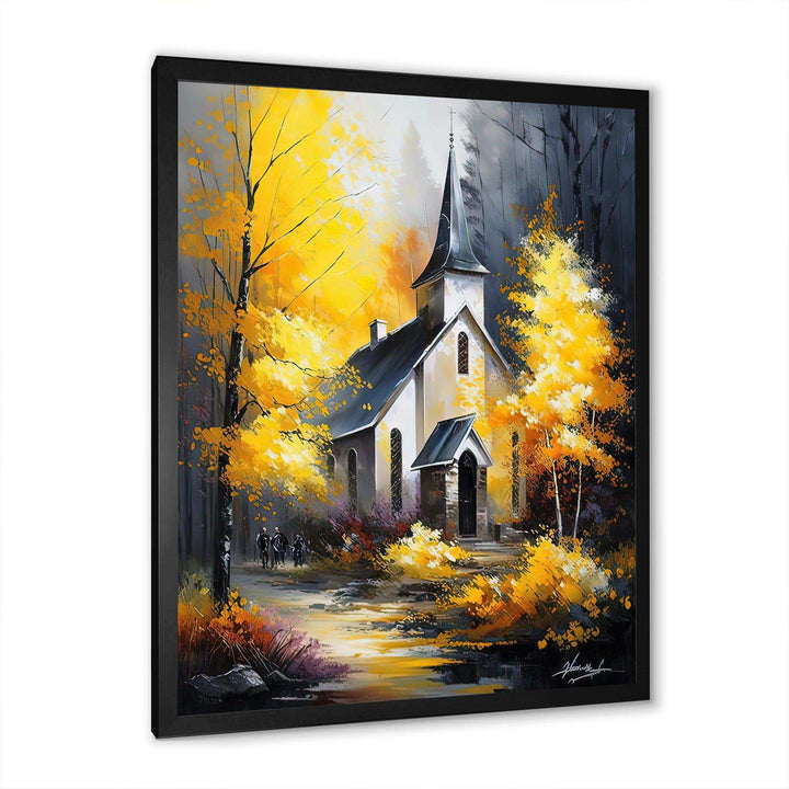 Church In Forest In Autumn I
