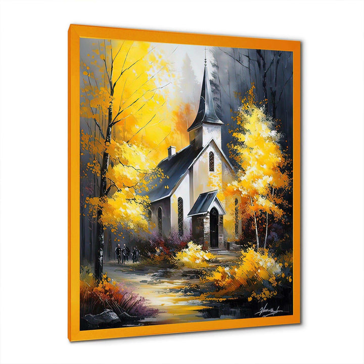 Church In Forest In Autumn I