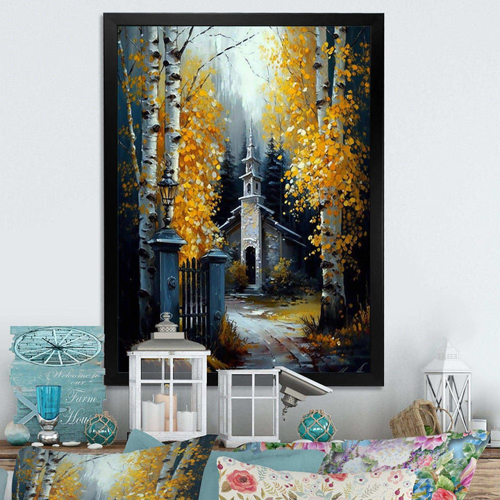 Church In Forest In Autumn III