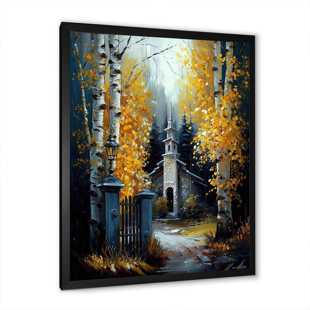 Church In Forest In Autumn III