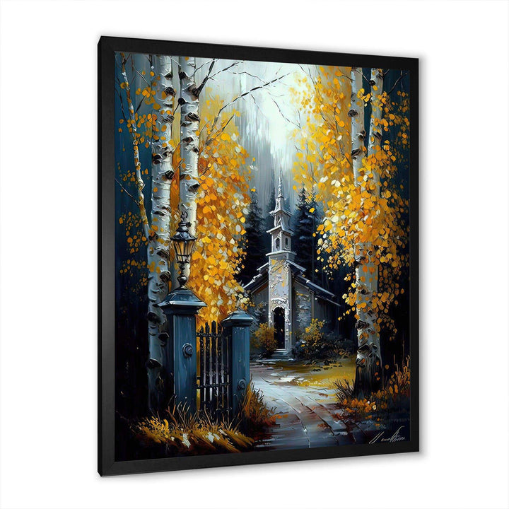Church In Forest In Autumn III