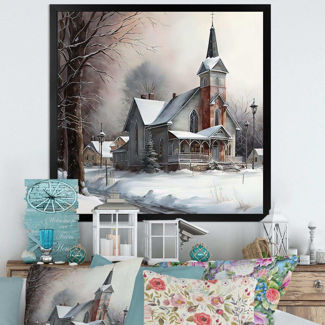 Church In Country During Winter V