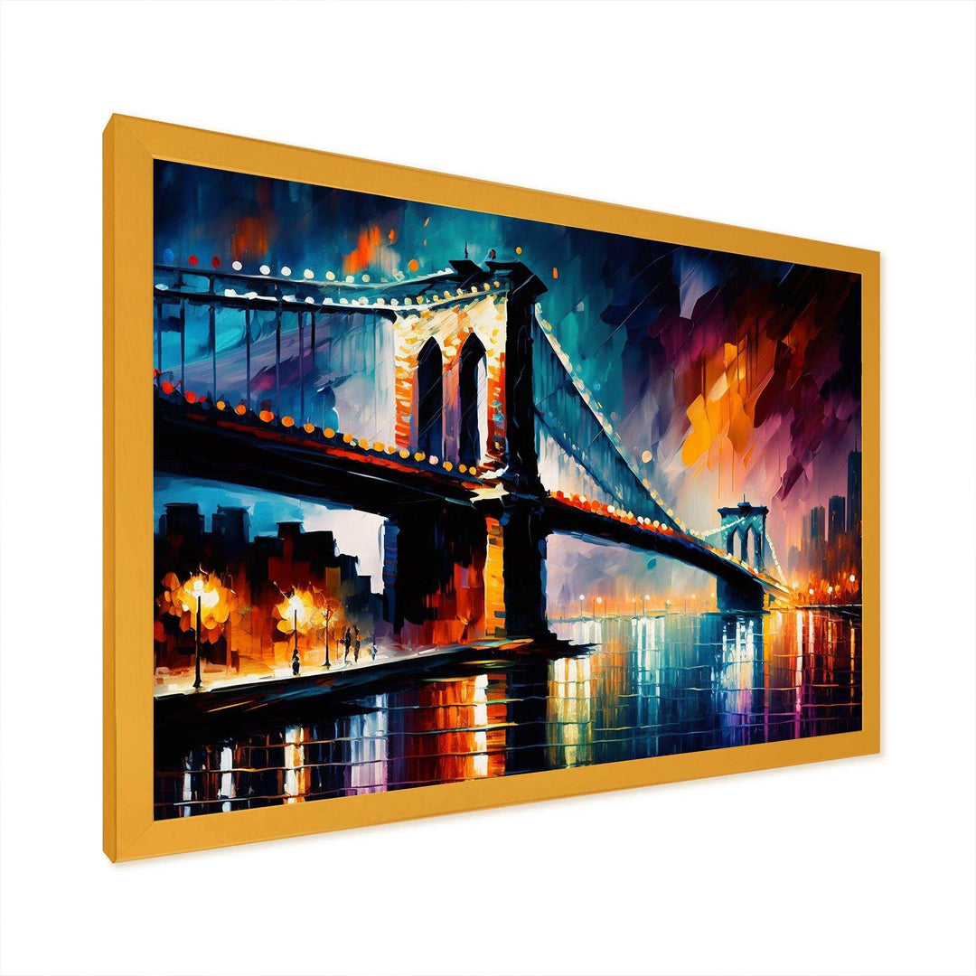Colorful Brooklyn Bridge