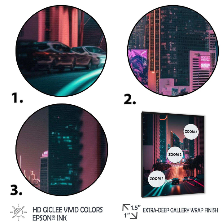 Futuristic Miami Neon Art I