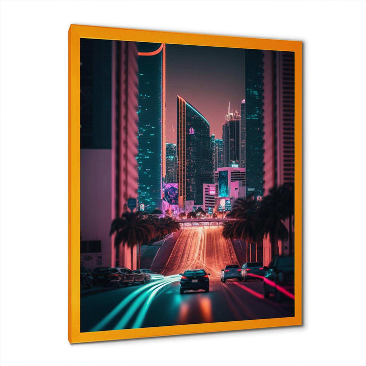 Futuristic Miami Neon Art I