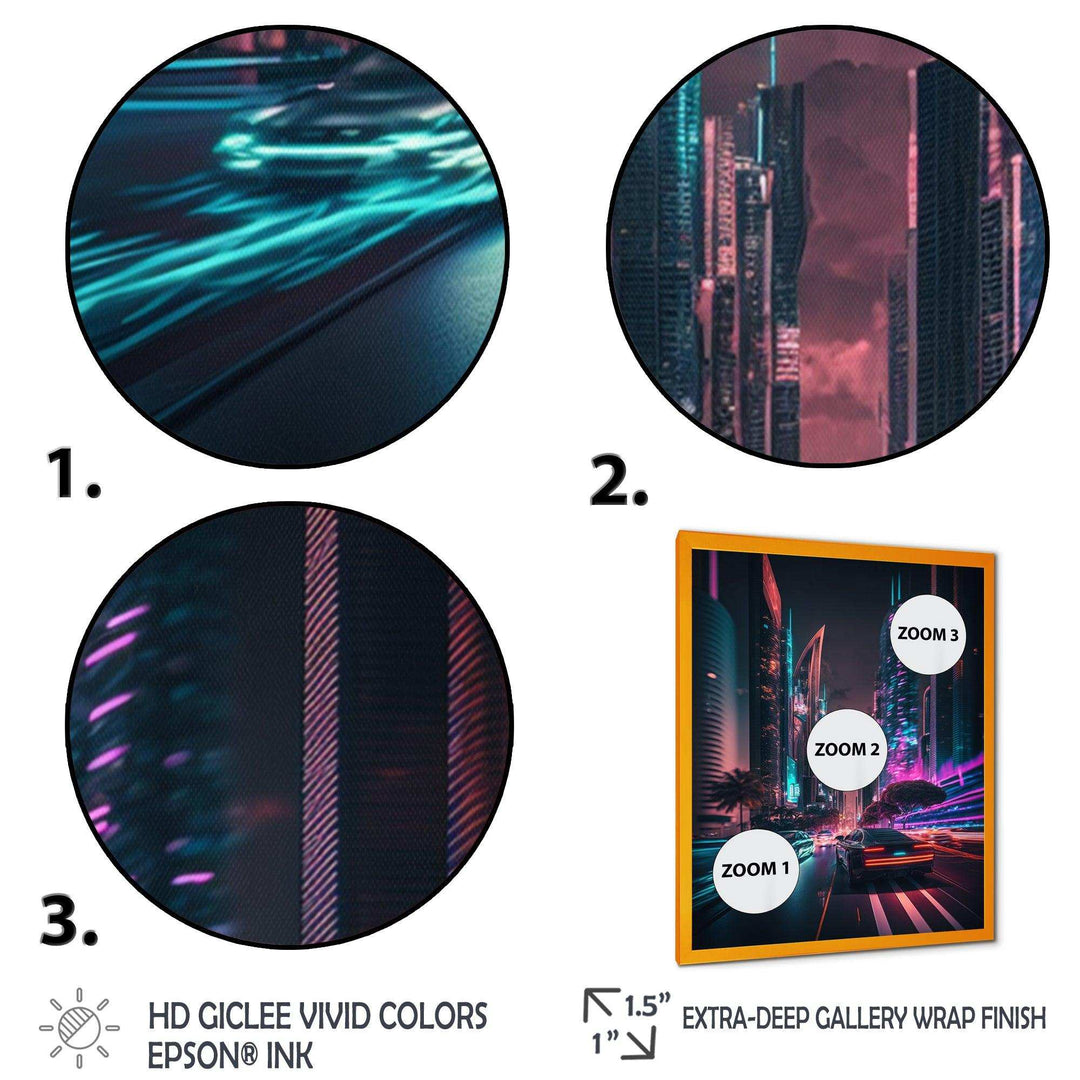 Futuristic Miami Neon Art II