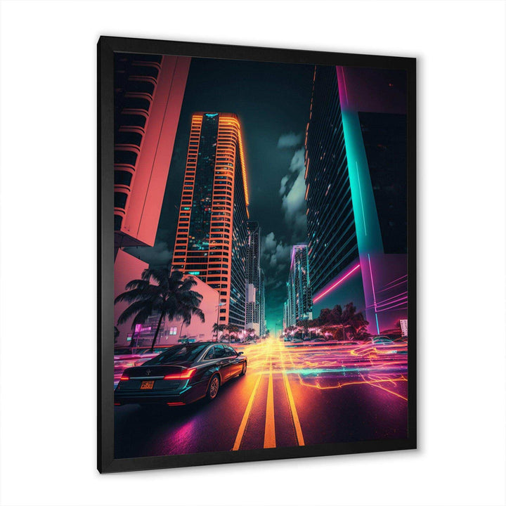 Futuristic Miami Neon Art V