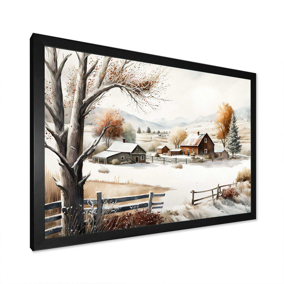 Kansas Farm In Winter
