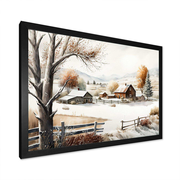 Kansas Farm In Winter