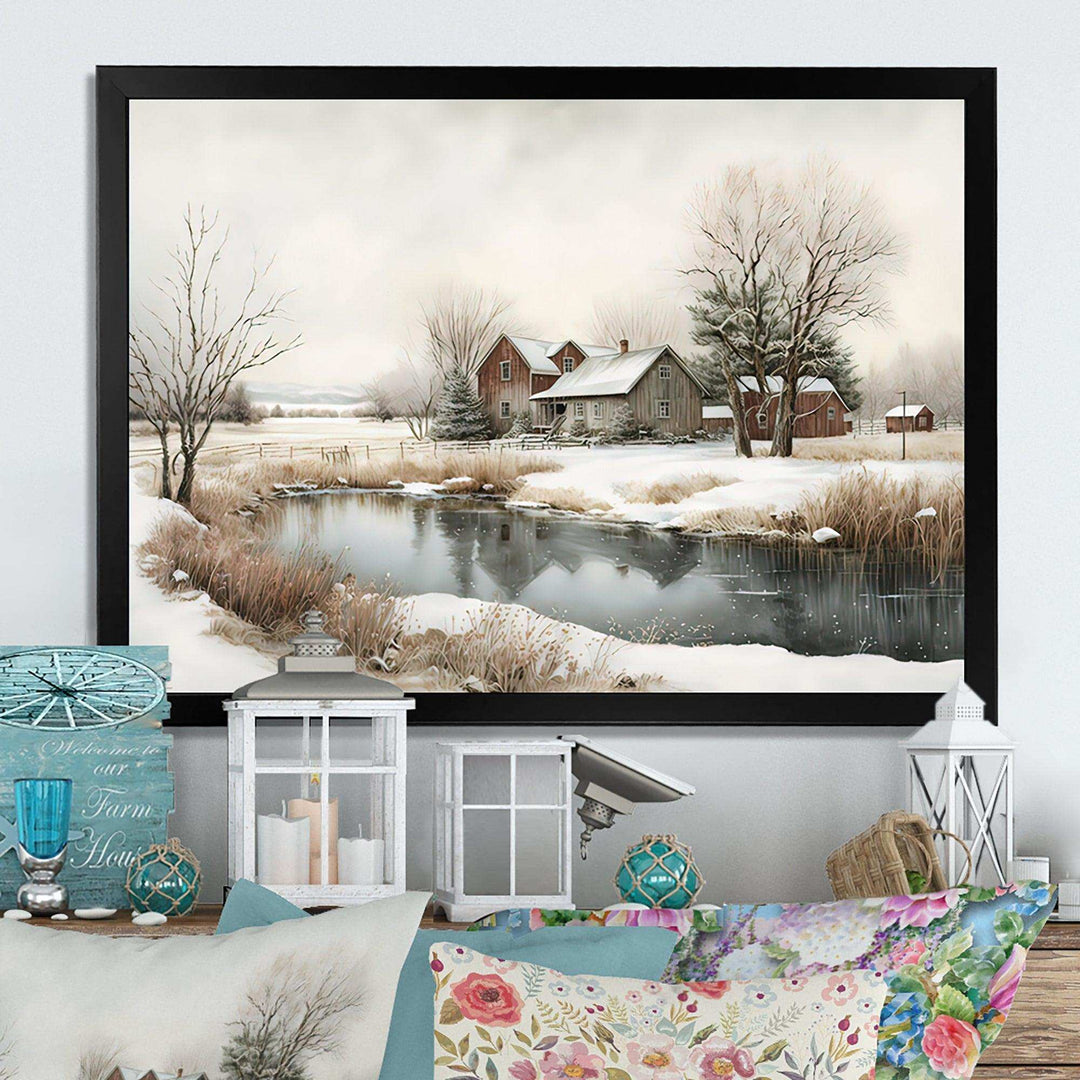 Arkansas Farm In Winter
