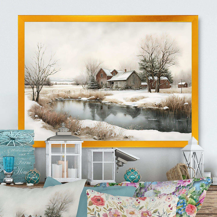 Arkansas Farm In Winter