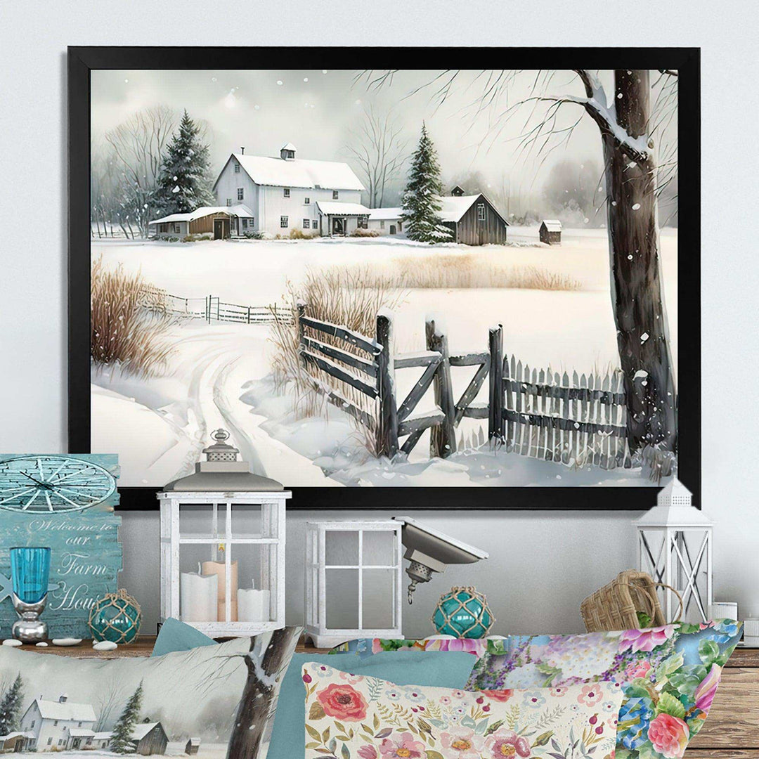 Kentucky Farm In Winter