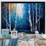 Blue Birch Forest I