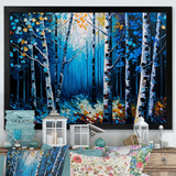 Blue Birch Forest II