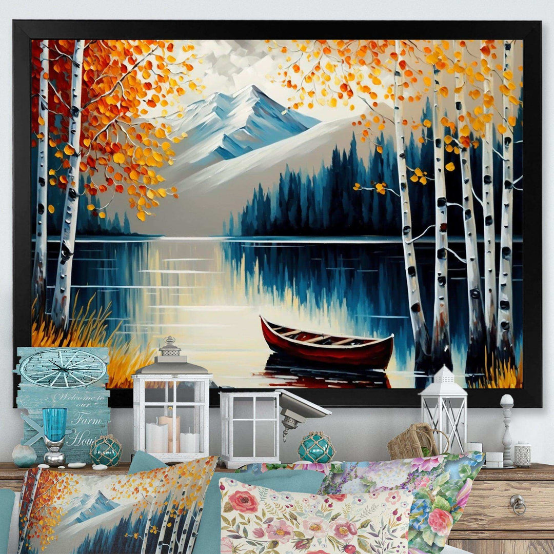 Canoe On A Lake In Fall I