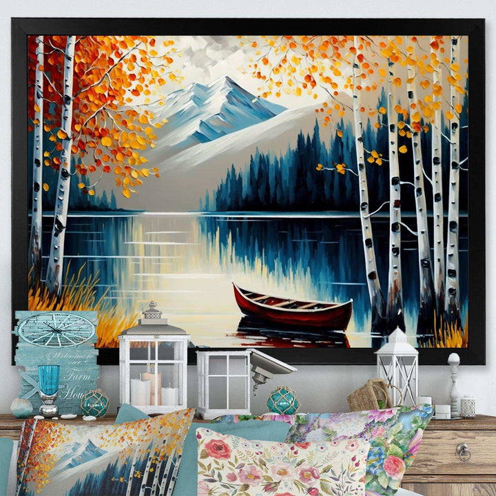 Canoe On A Lake In Fall I