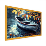 Canoe On A Lake In Fall V