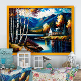 Lake House Scenery In Fall I