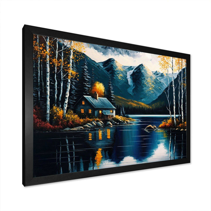 Lake House Scenery In Fall IV
