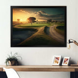 Golf Course At Sunset I