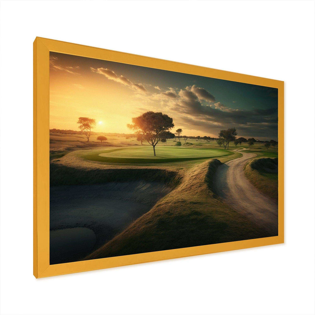 Golf Course At Sunset I
