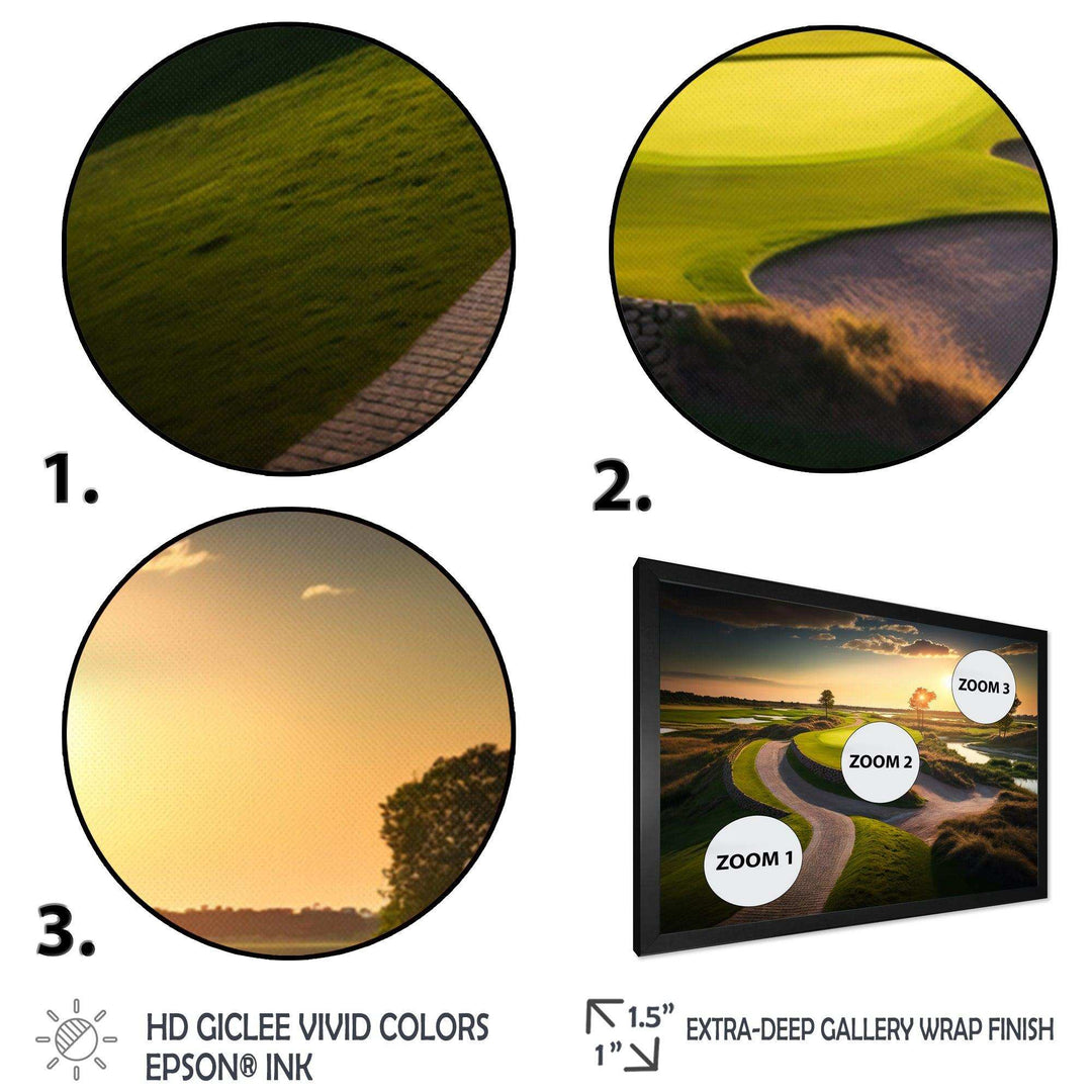 Golf Course At Sunset III