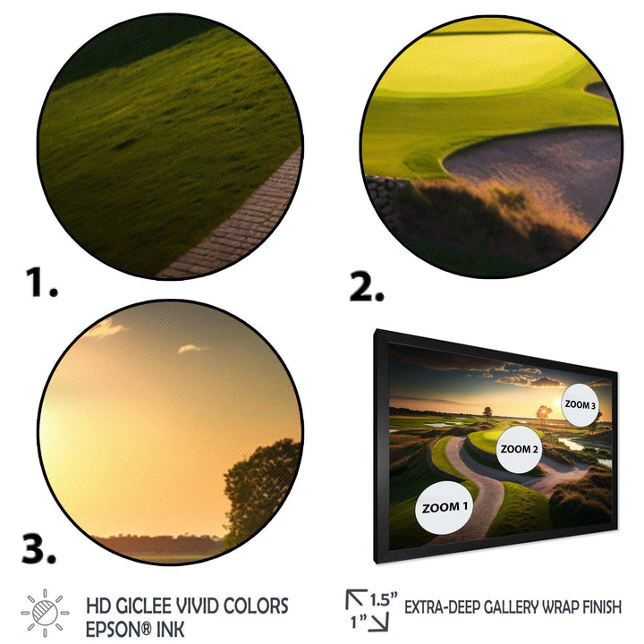 Golf Course At Sunset III