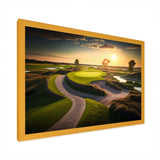 Golf Course At Sunset III