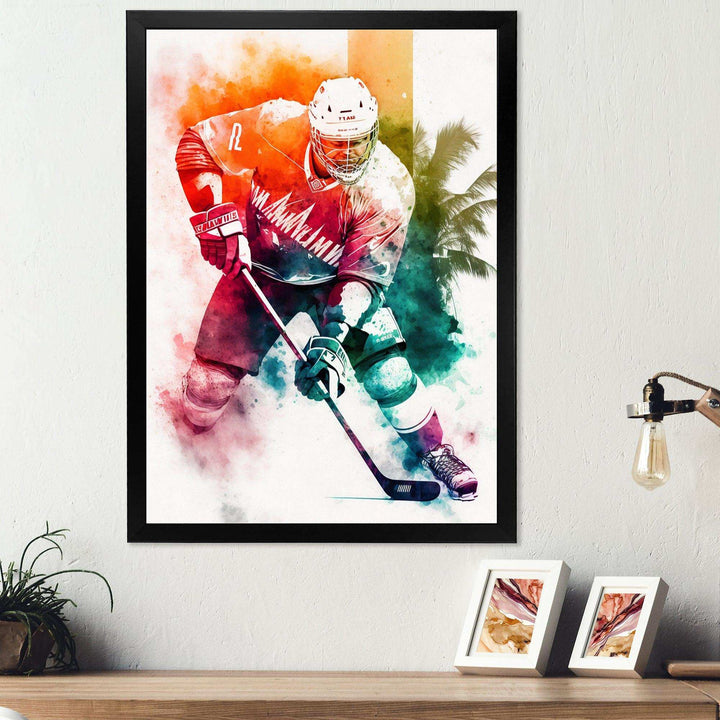Hockey Player On Ice During Game I