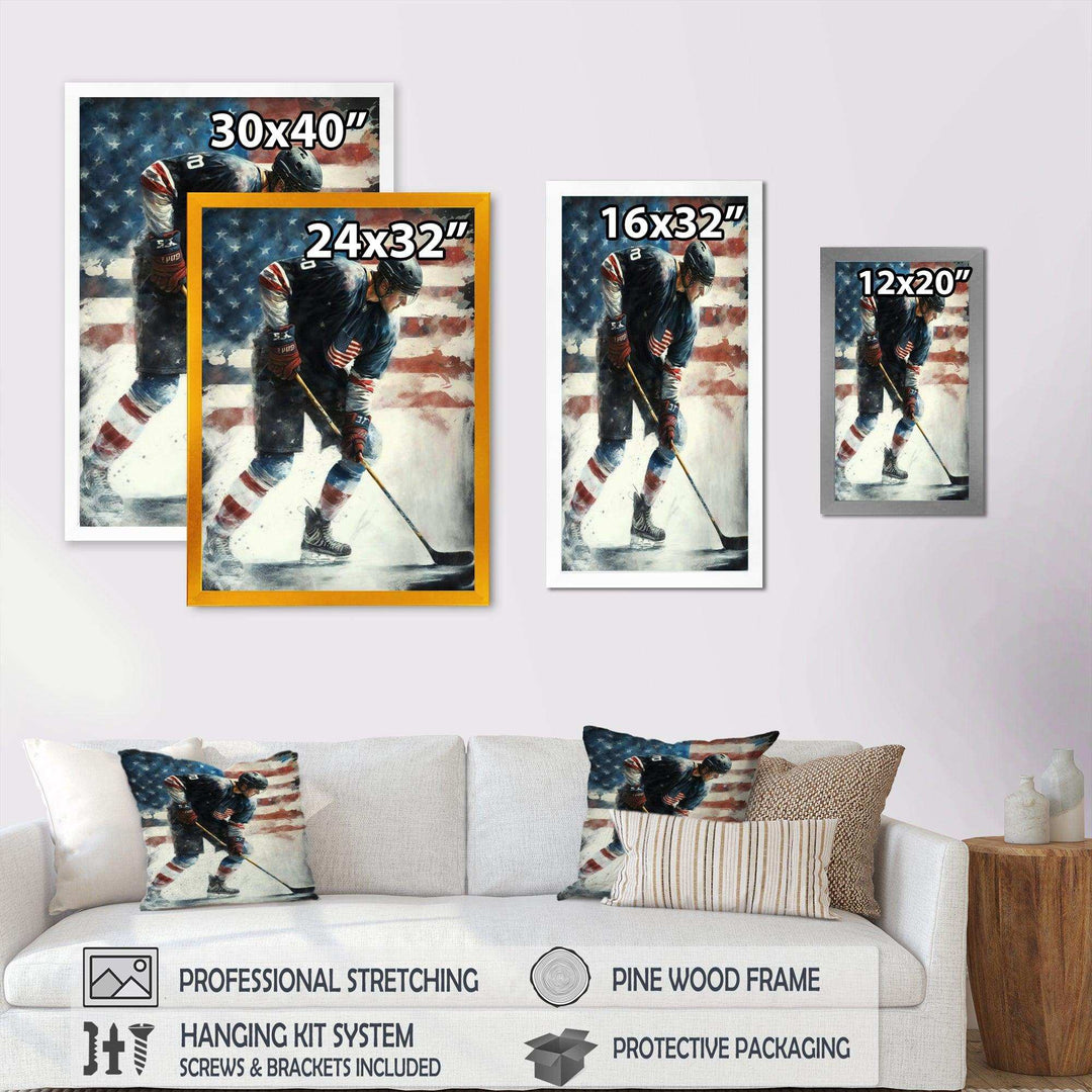 Hockey Player On Ice I