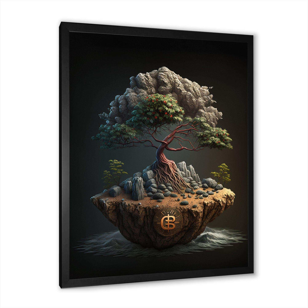 Bonsai Tree On Rocks II