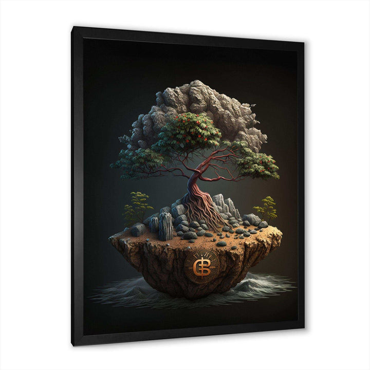 Bonsai Tree On Rocks II