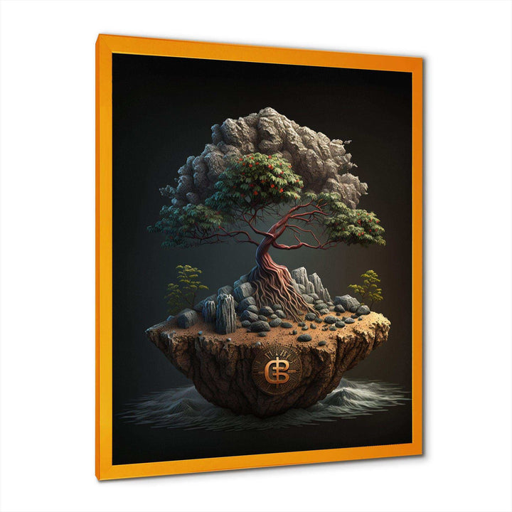 Bonsai Tree On Rocks II