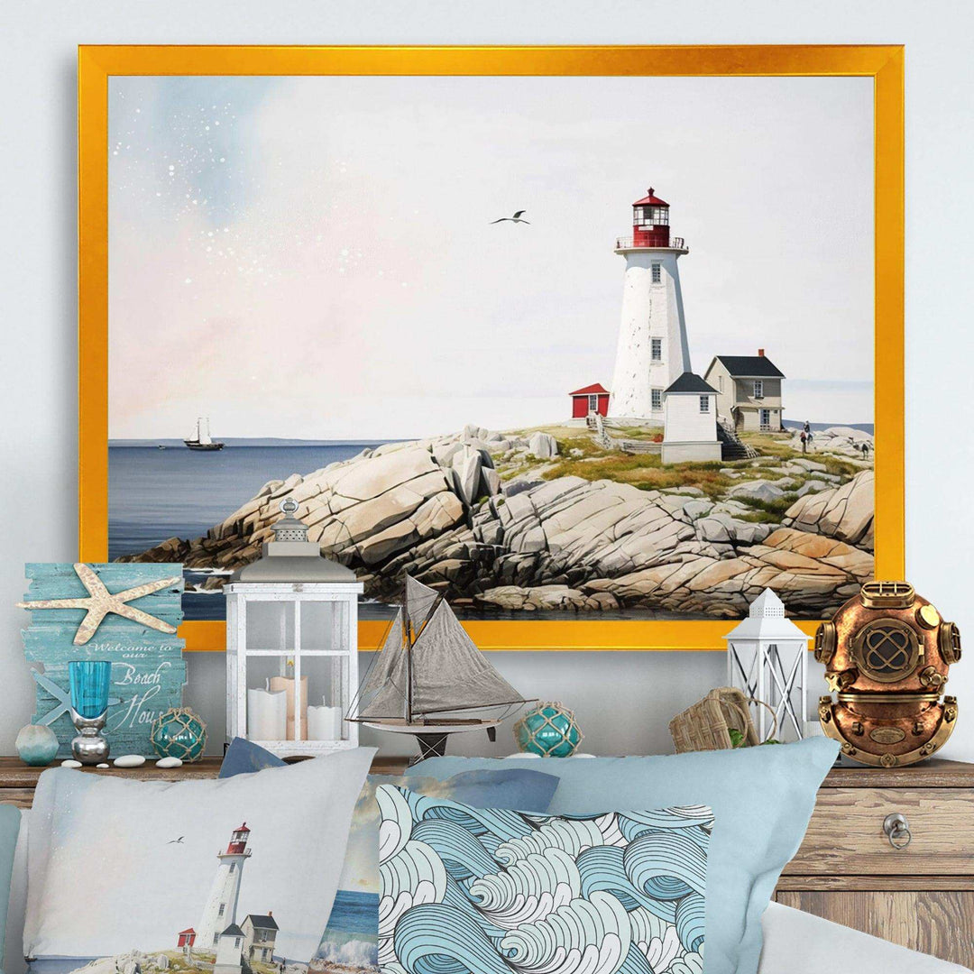 Lighthouse By The Ocean I