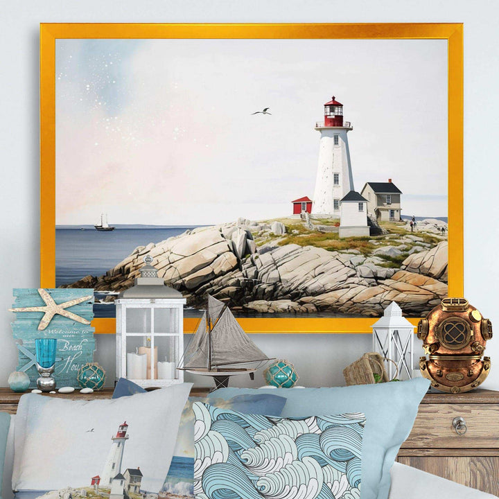 Lighthouse By The Ocean I