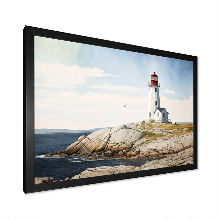 Lighthouse By The Ocean III