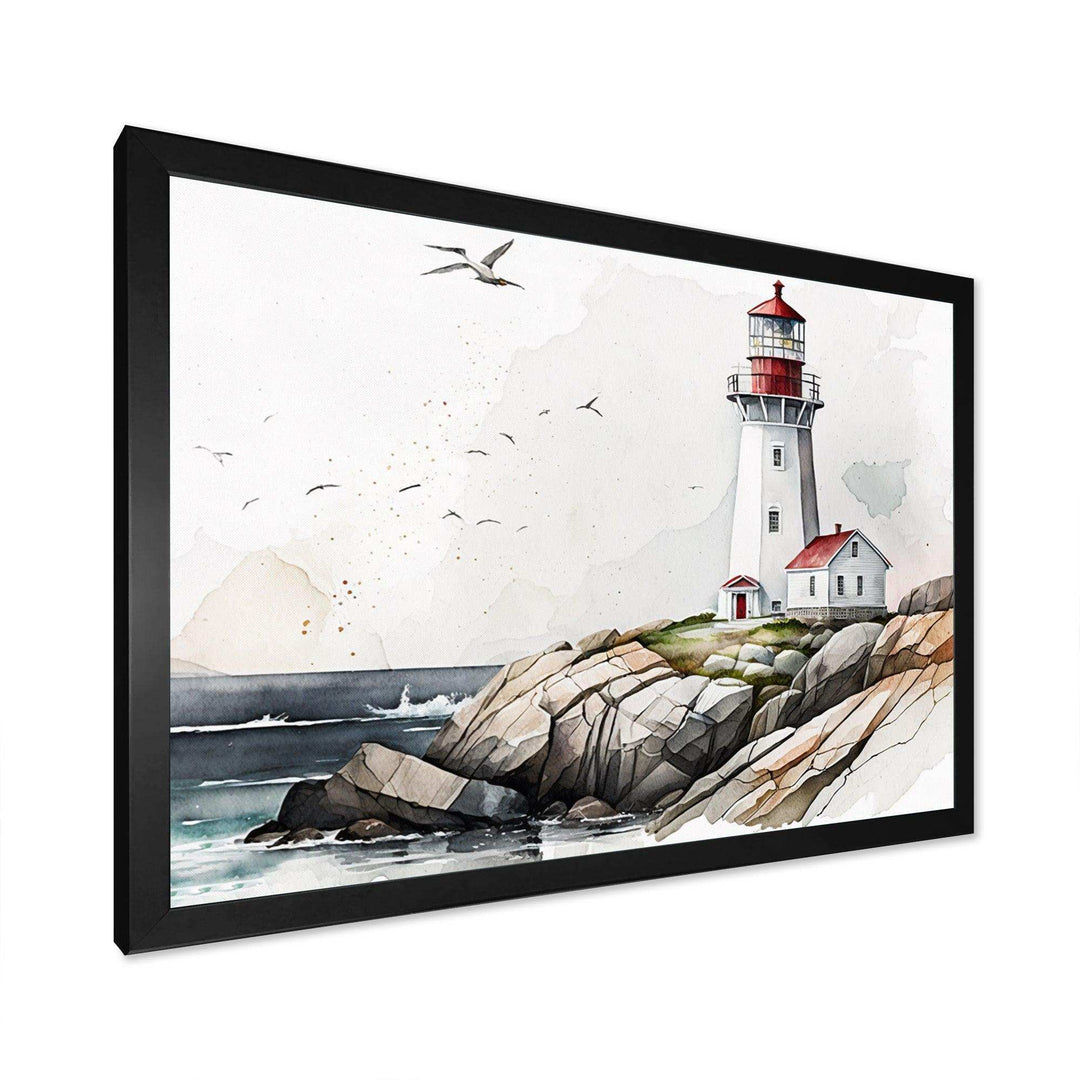 Lighthouse By The Ocean IV