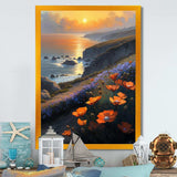 Orange Flowers By The Coast II