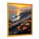 Orange Flowers By The Coast II